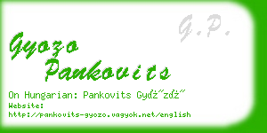 gyozo pankovits business card